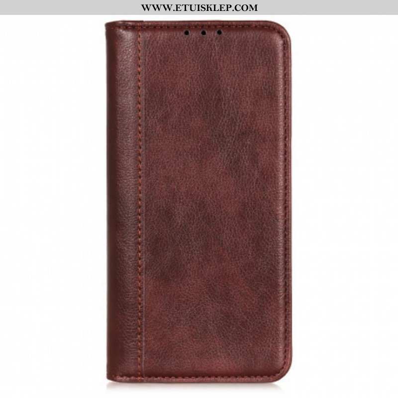 Etui Na Telefon do Sony Xperia 5 III Etui Folio Elegancka Dwoina Skóry Liczi